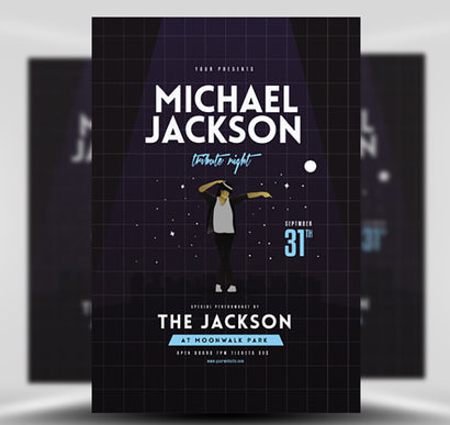 10 Michael Jackson Tribute Night 1 Flyer