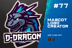 D dragon Logo