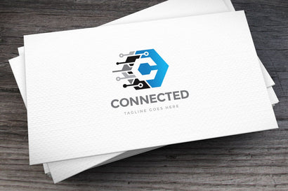 Connected Letter C Logo