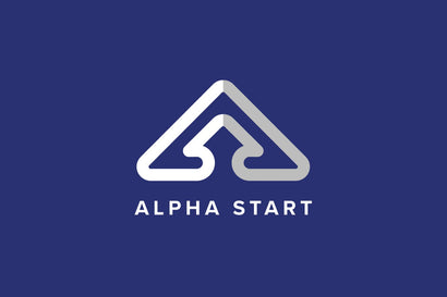 Alpha Start A Letter Logo