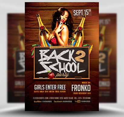 Back To School Party Flyer 8 1