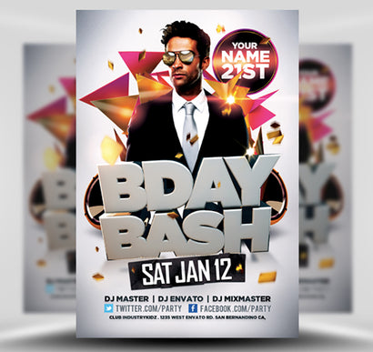 Birthday Bash Flyer 1