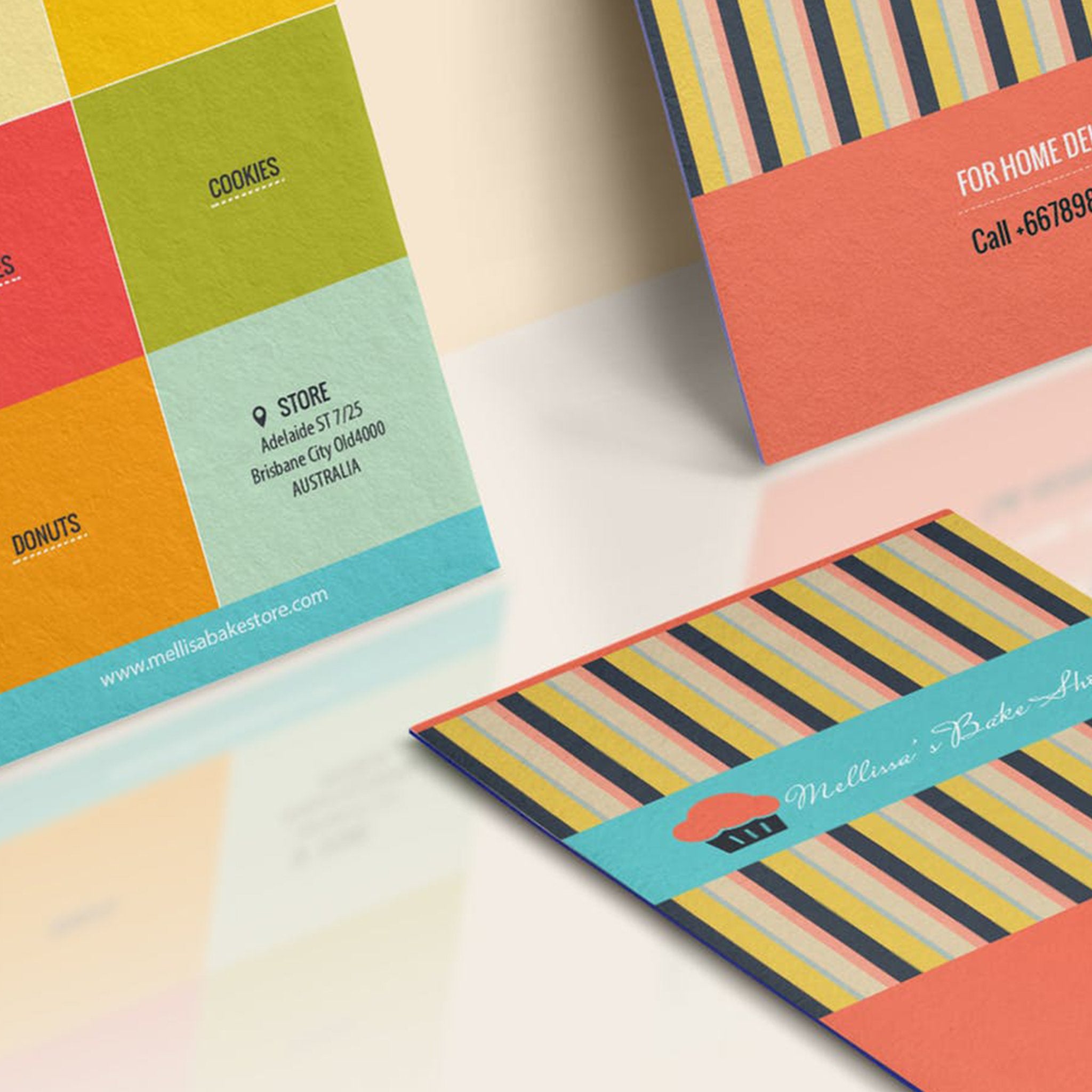 Cake and Pop Business Card Design #15