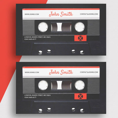 Cassette Business Card Design #16