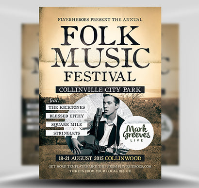 Folk Music Flyer 1 Flyer