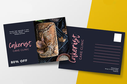 Food Postcard Cake Clinic