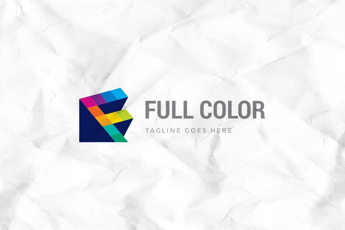 Full Color Letter F Logo