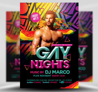 Gay Nights Flyer 1
