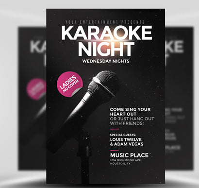 Karaoke Night Flyer 1 1