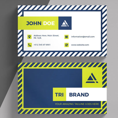 Tri Brand Business Card Design #67