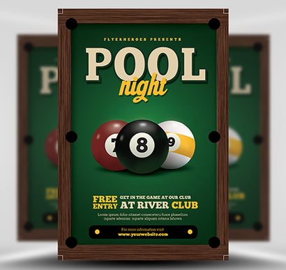 Pool Night 1 Flyer