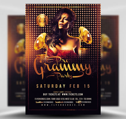 Pre Grammy Party Flyer 1
