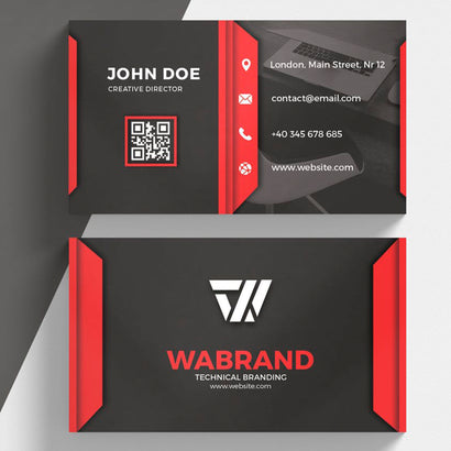 Red Corporate Business Card