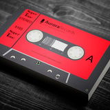 Retro Music Business Card Design Red