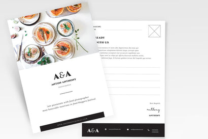 Sea Food Postcard Flyer