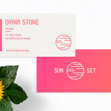 Sun Set Business Card