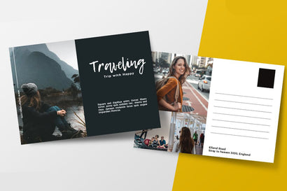 Trip Traveling Postcard