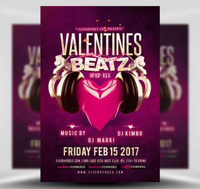 Valentines Beatz Flyer 1