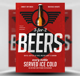 Vintage Beer Poster V2 1 Flyer