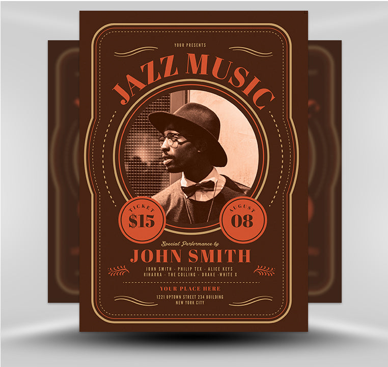 Vintage Jazz Music Flyer 1