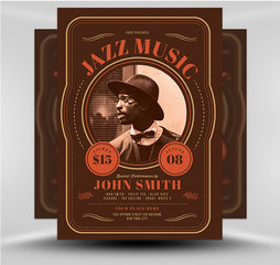 Vintage Jazz Music Flyer 1