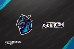 D dragon Logo