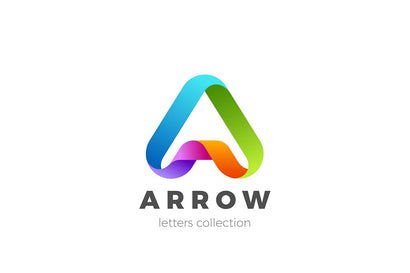 Rainbow Letter A Logo