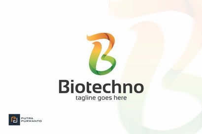 BioTechno Letter B Logo